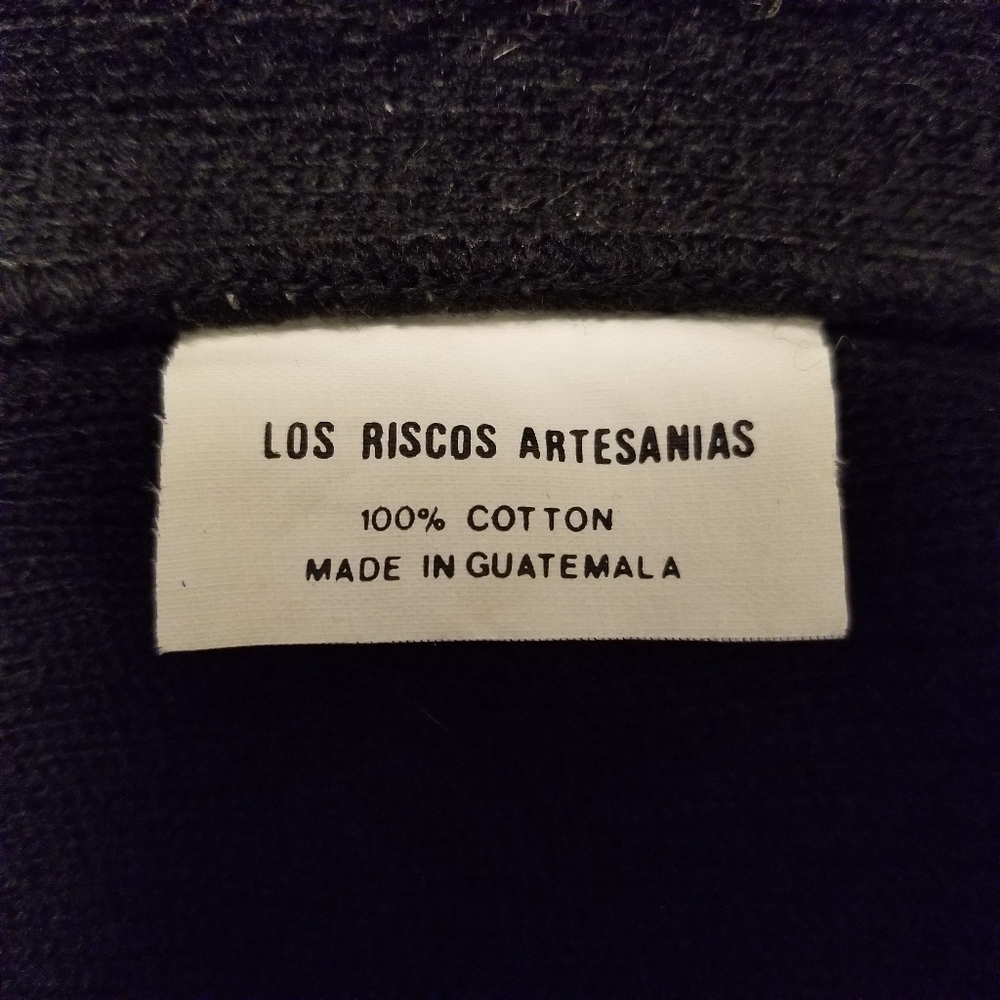 Los Riscos Artesanias Multi Colored duck Cardigan, size Large - Picture 3 of 9